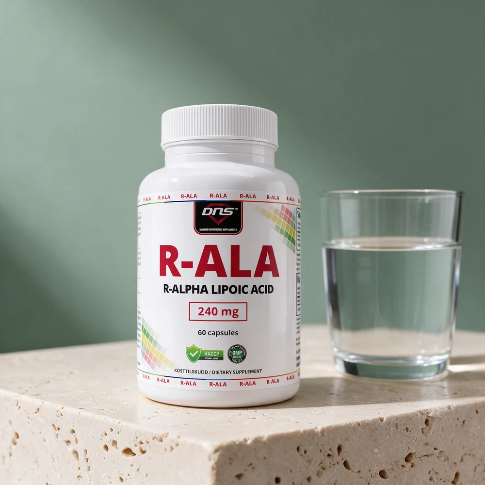 DNS R-ALA, 240 mg R-alfa-liponsyre i 60 kapsler