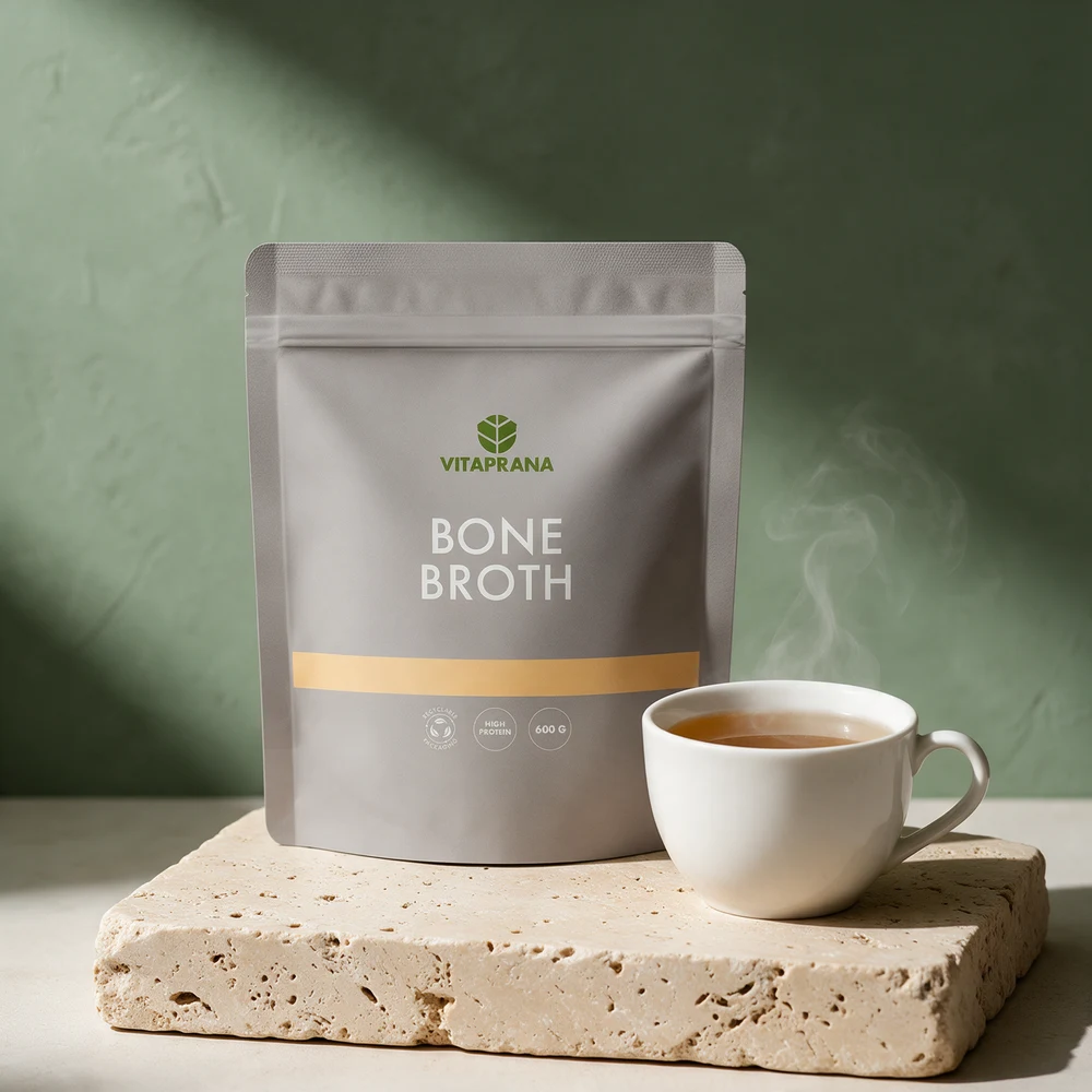 Vitaprana Bone Broth, pose med spraytørket buljongpulver
