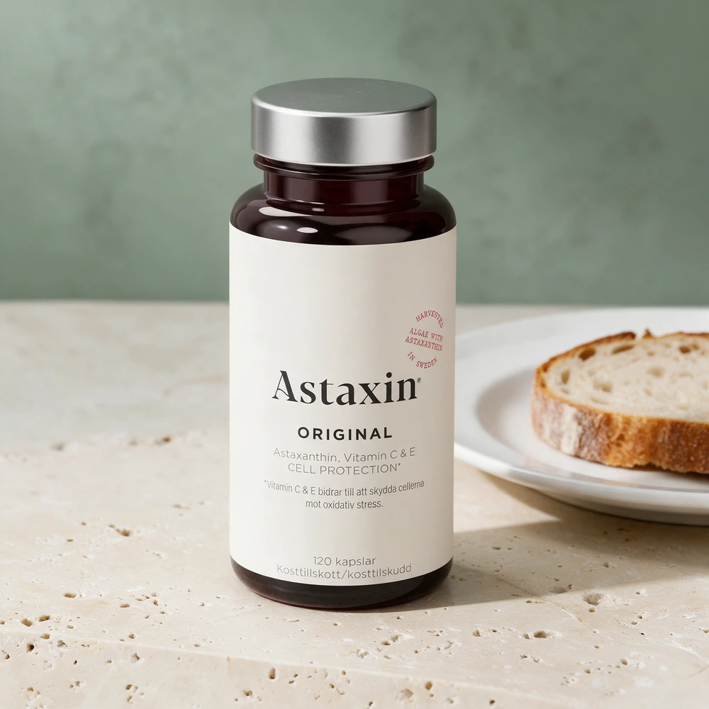 Astaxin Original, mørk krukke med 120 kapsler