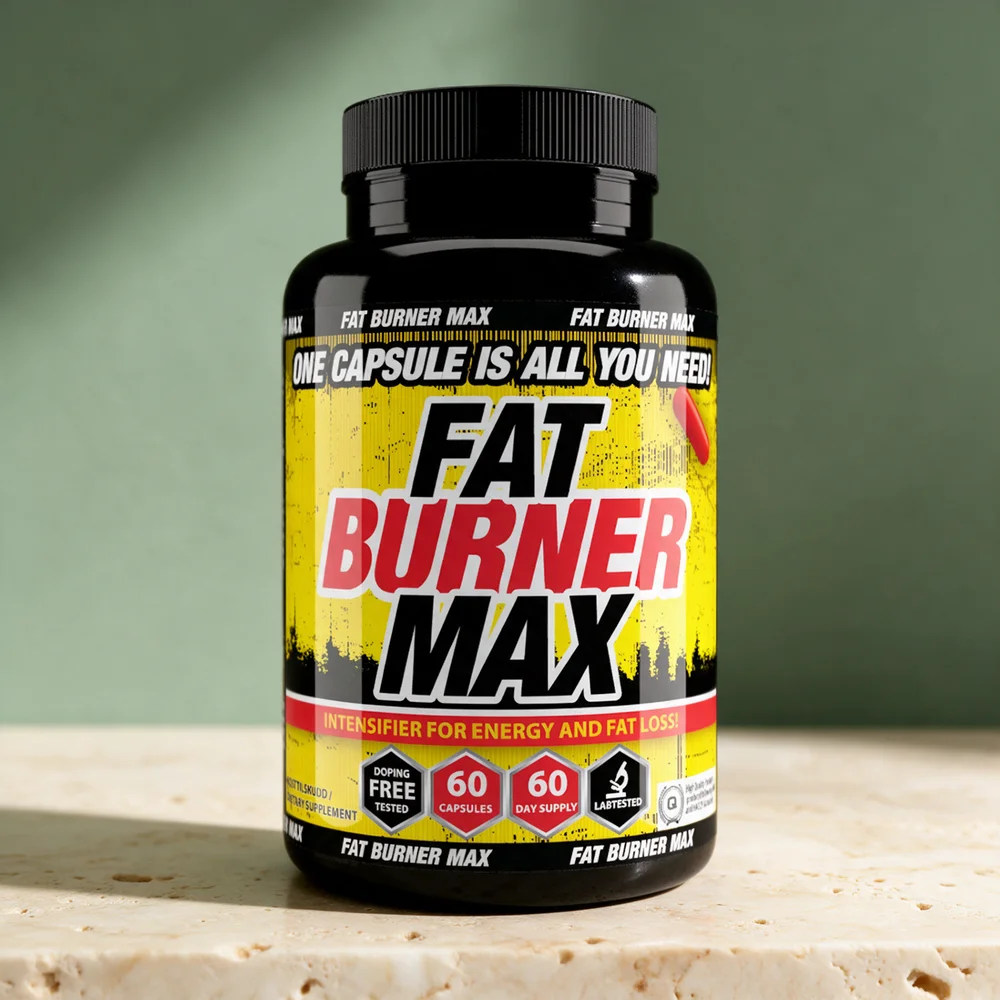 DNS Fat Burner MAX i svart boks merket «60 capsules» og «60 day supply»
