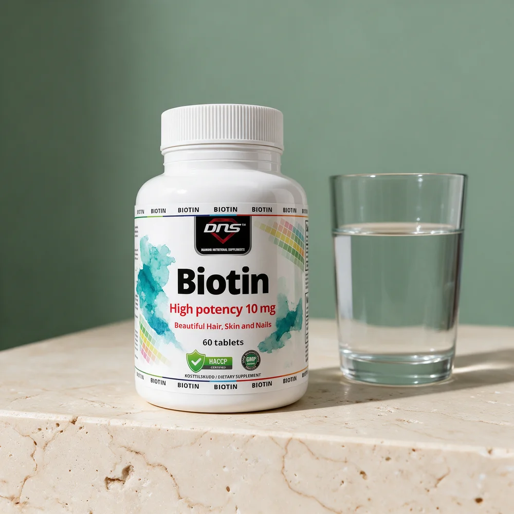 DNS Biotin High potency 10 mg, boks med 60 tabletter
