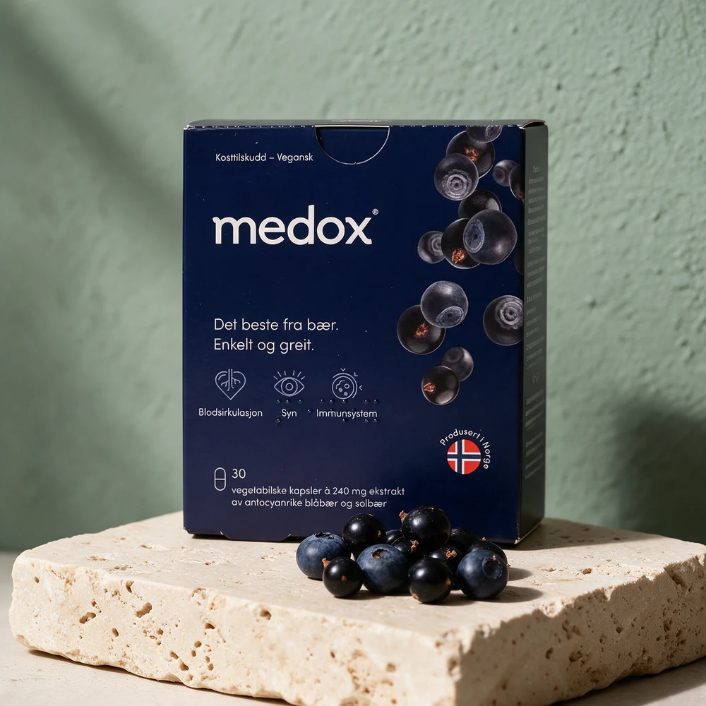 Medox Antocyaner, eske med 30 vegetabilske kapsler à 240 mg