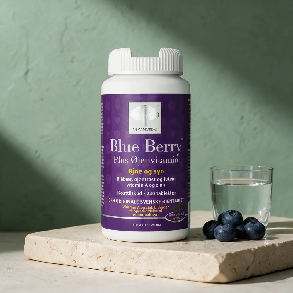 New Nordic Blue Berry Plus Øjenvitamin, boks med 240 tabletter