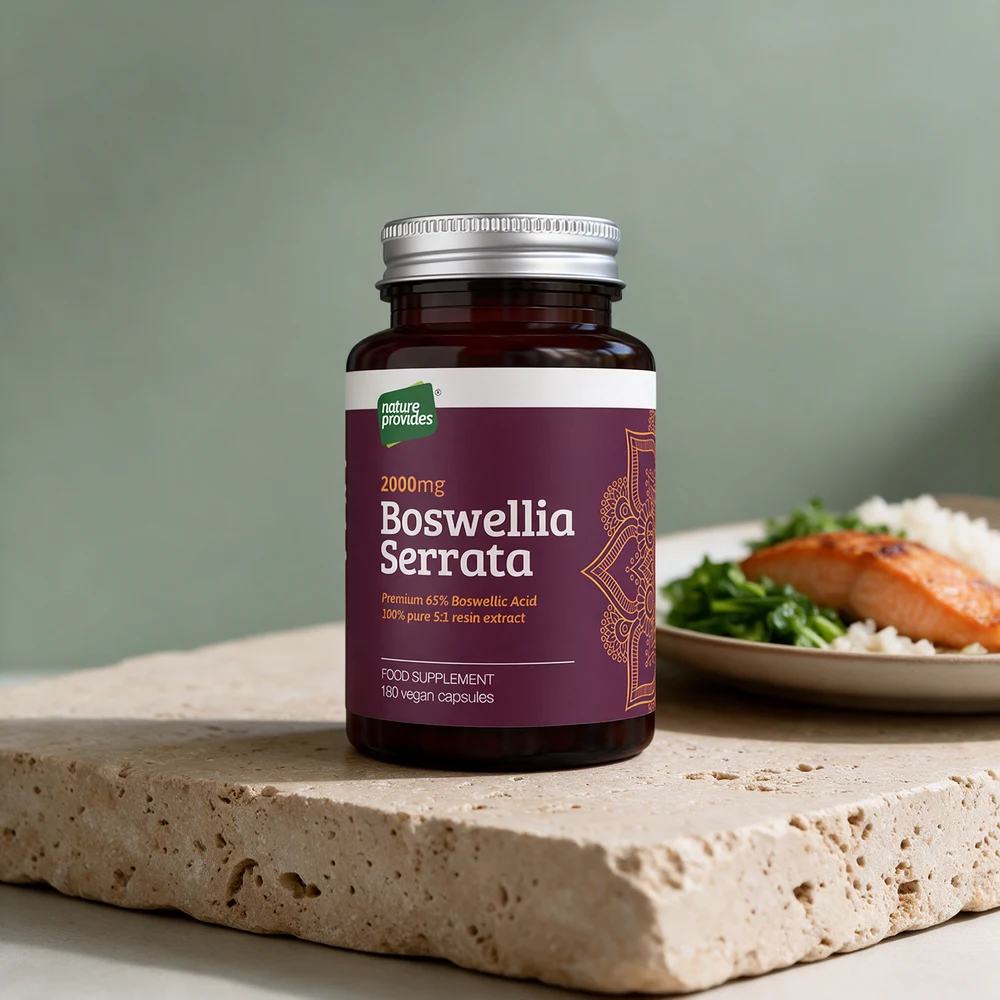 Nature Provides Boswellia Serrata, krukke med 180 veganske kapsler