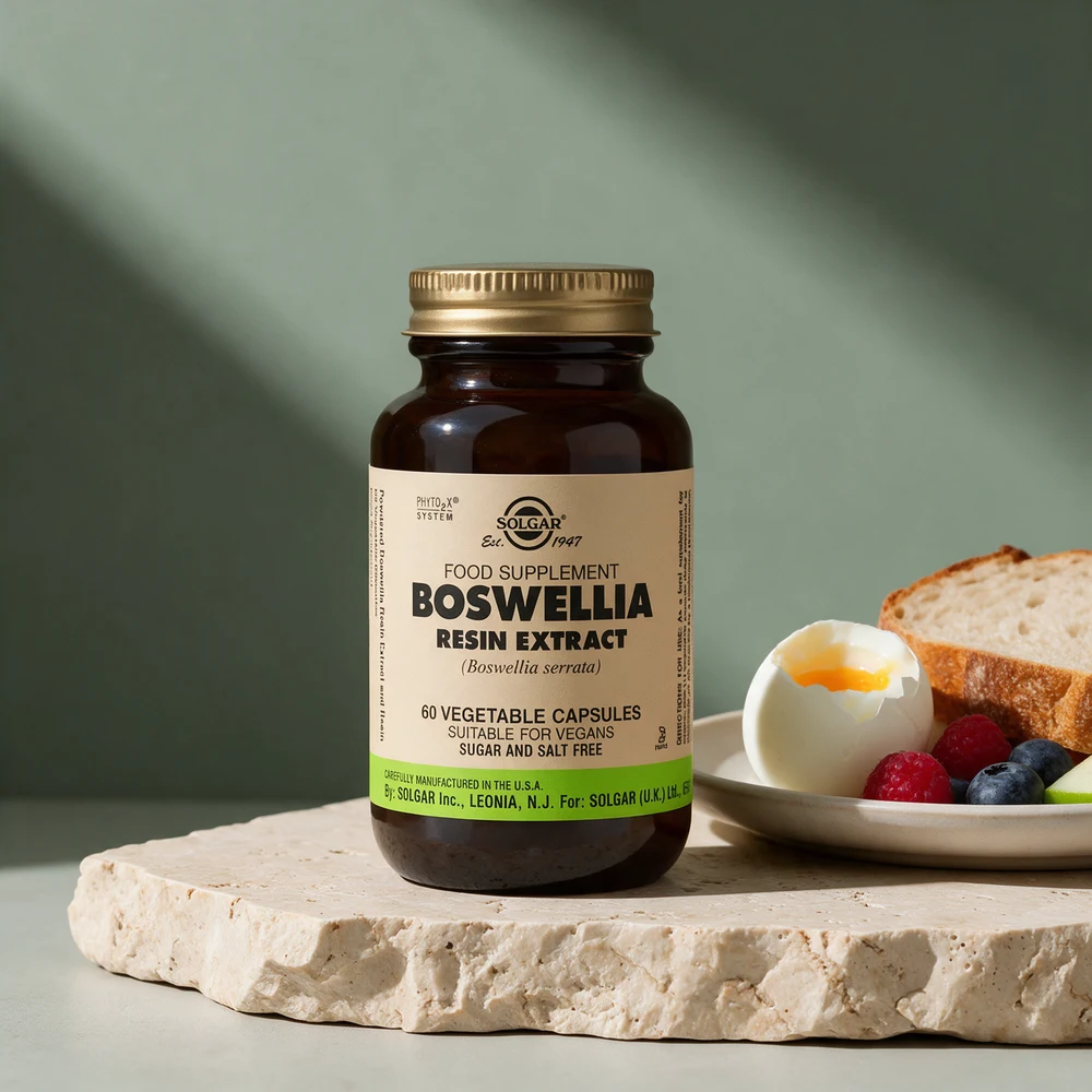 Solgar Boswellia Resin Extract, krukke merket «60 vegetable capsules»