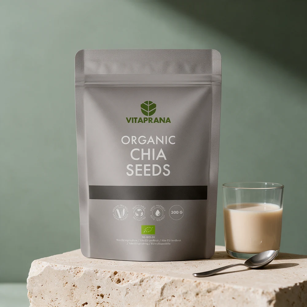 Vitaprana Chiafrø, 300 gram, i stående pose