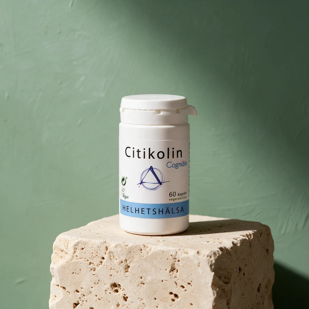 Helhetshälsa Citikolin med Cognizin, boks med 60 vegetabilske kapsler