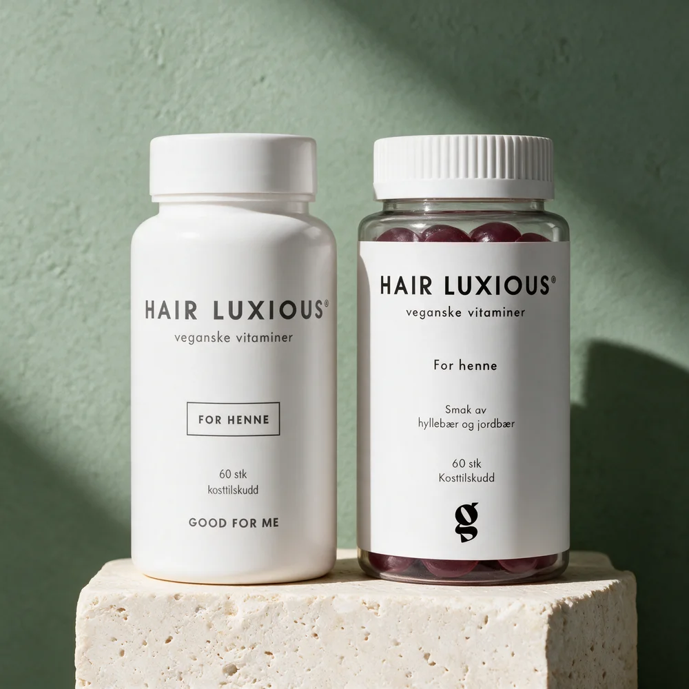 Hair Luxious For Henne som tabletter og som gummies