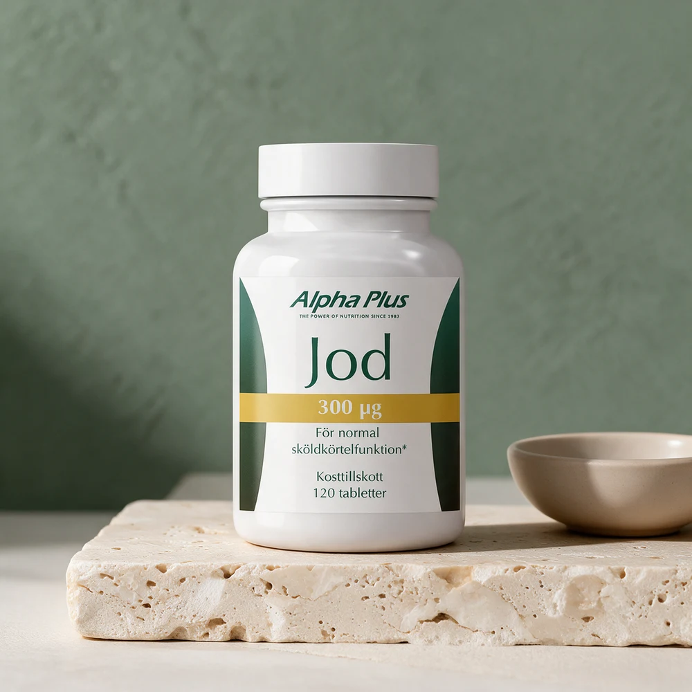 Alpha Plus Jod 300 µg, boks med 120 tabletter