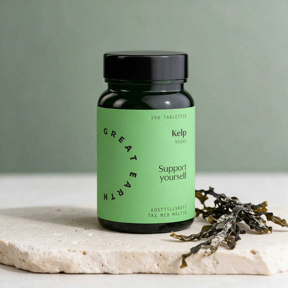 Great Earth Kelp, boks med 150 tabletter
