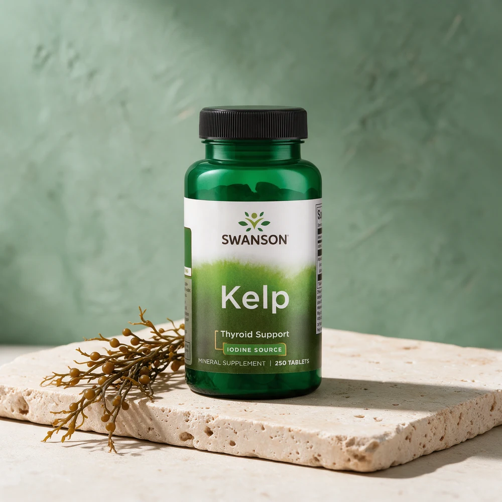 Swanson Kelp Iodine, flaske med 250 tabletter