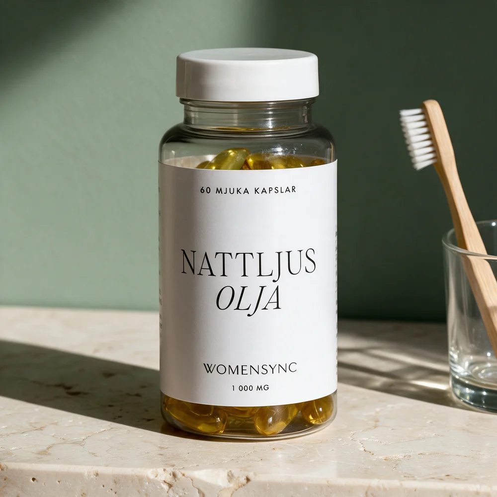 Womensync Nattlysolje, boks med 60 myke kapsler à 1 000 mg
