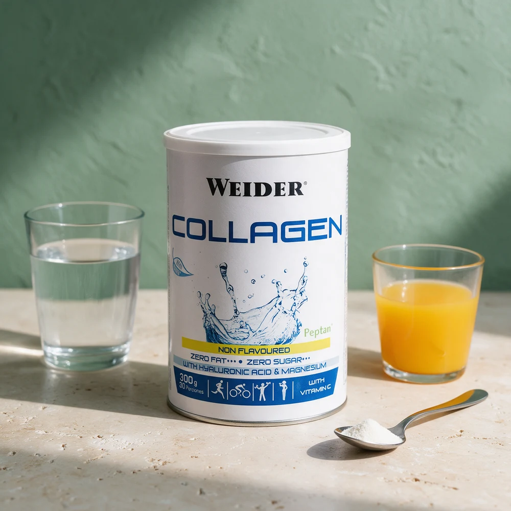 Weider Collagen Non Flavoured med hyaluronsyre, magnesium og vitamin C, 300 g boks