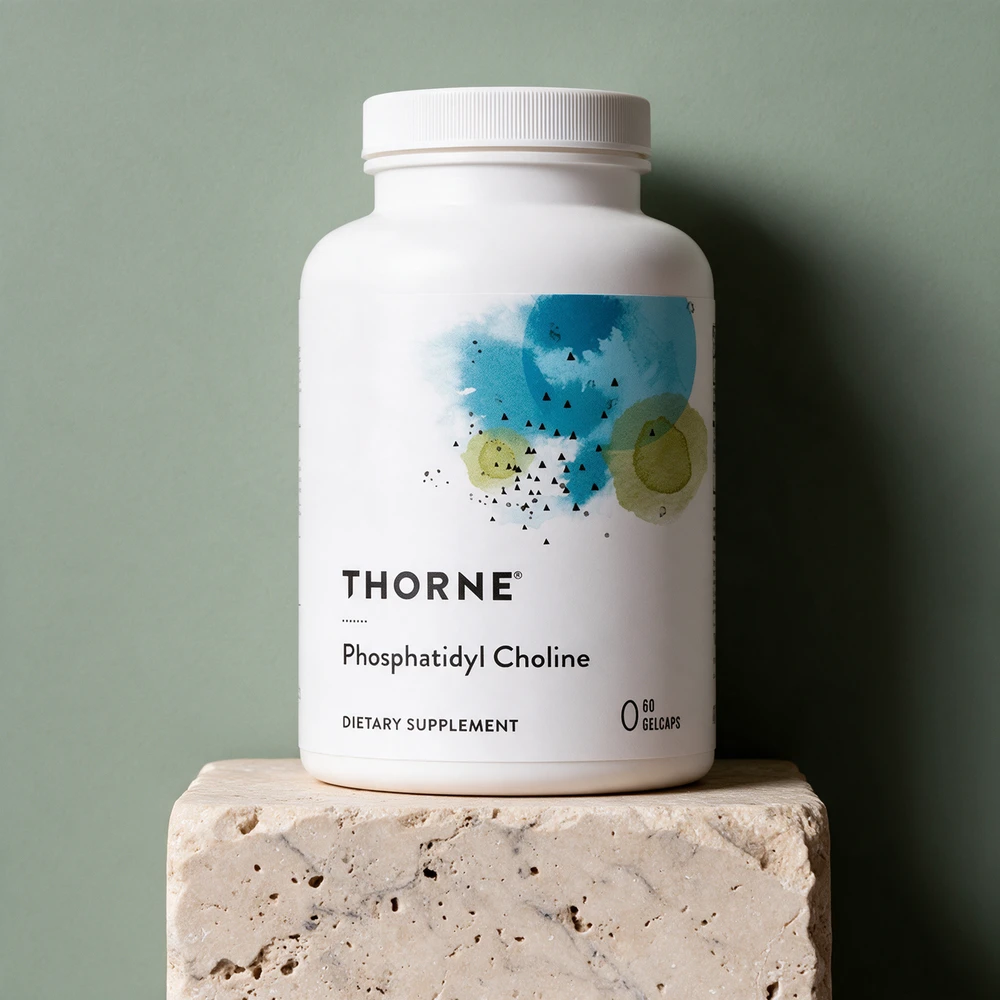 Thorne Phosphatidyl Choline, boks med 60 myke kapsler