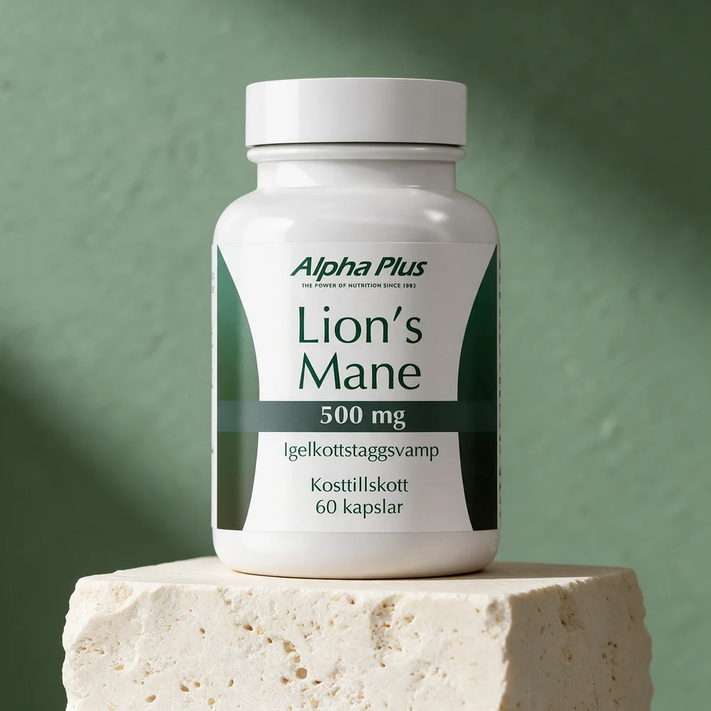 Alpha Plus Lion's Mane 15:1, hvit boks