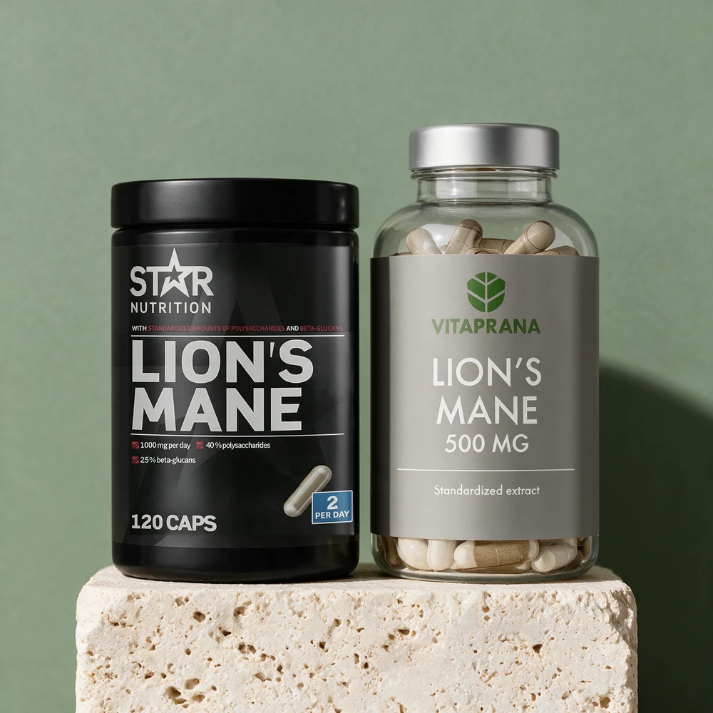 Star Nutrition Lion's Mane og Vitaprana Lion's Mane