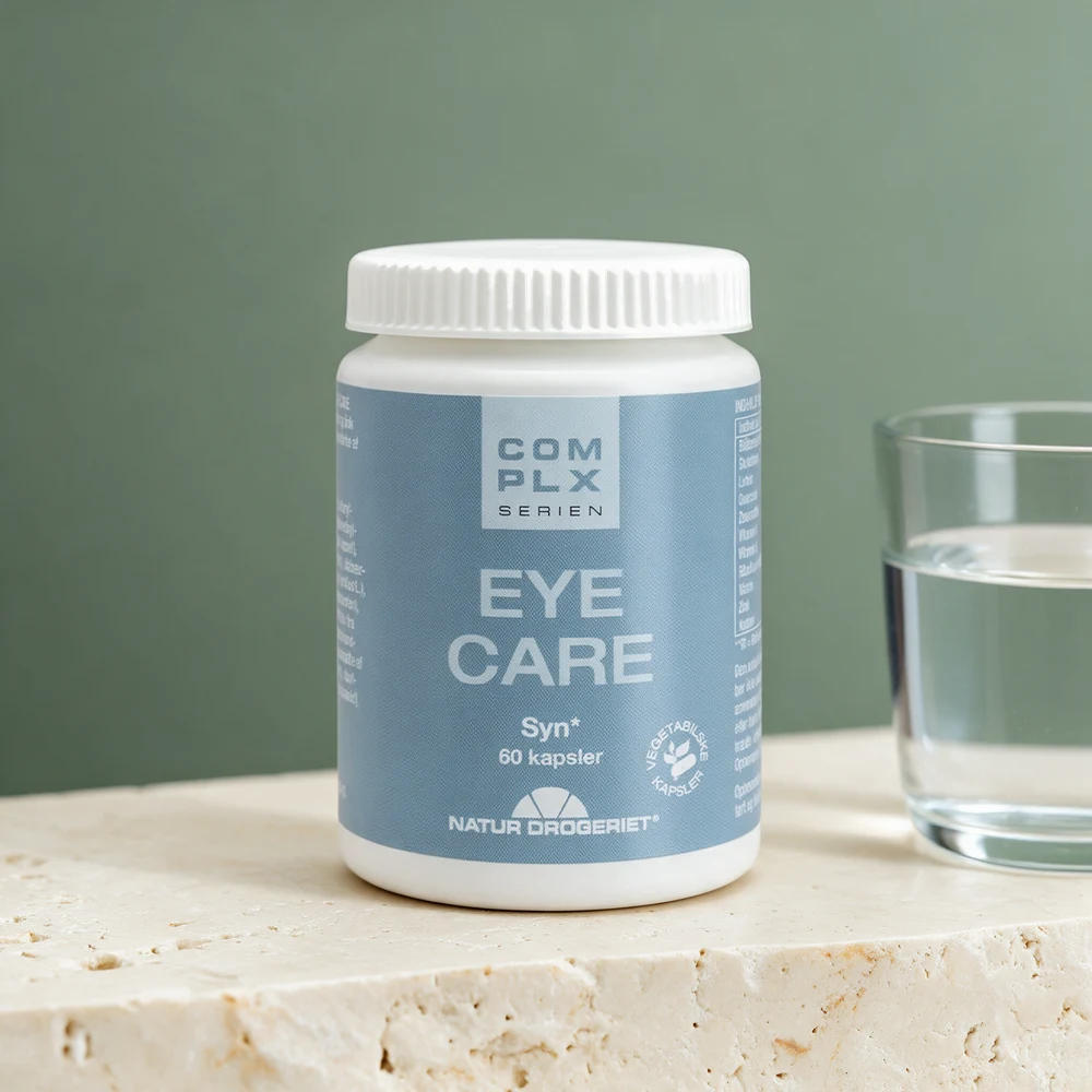 Natur-Drogeriet Eye Care, gråblå boks med 60 kapsler