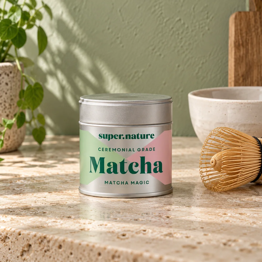Supernature Matcha, metallboks med 30 gram japansk matcha