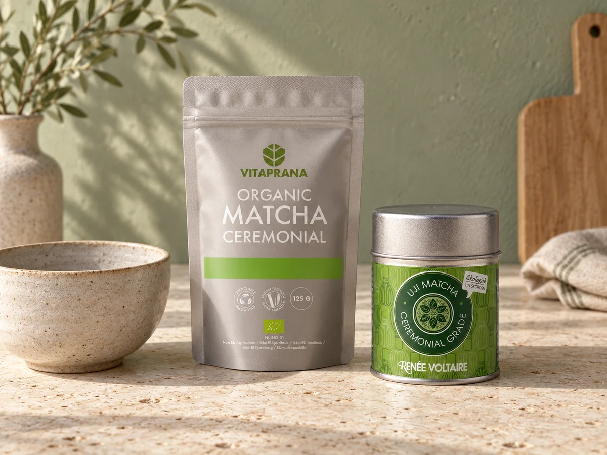 Vitaprana Matcha Ceremonial og Renée Voltaire Uji Ceremonial Grade A