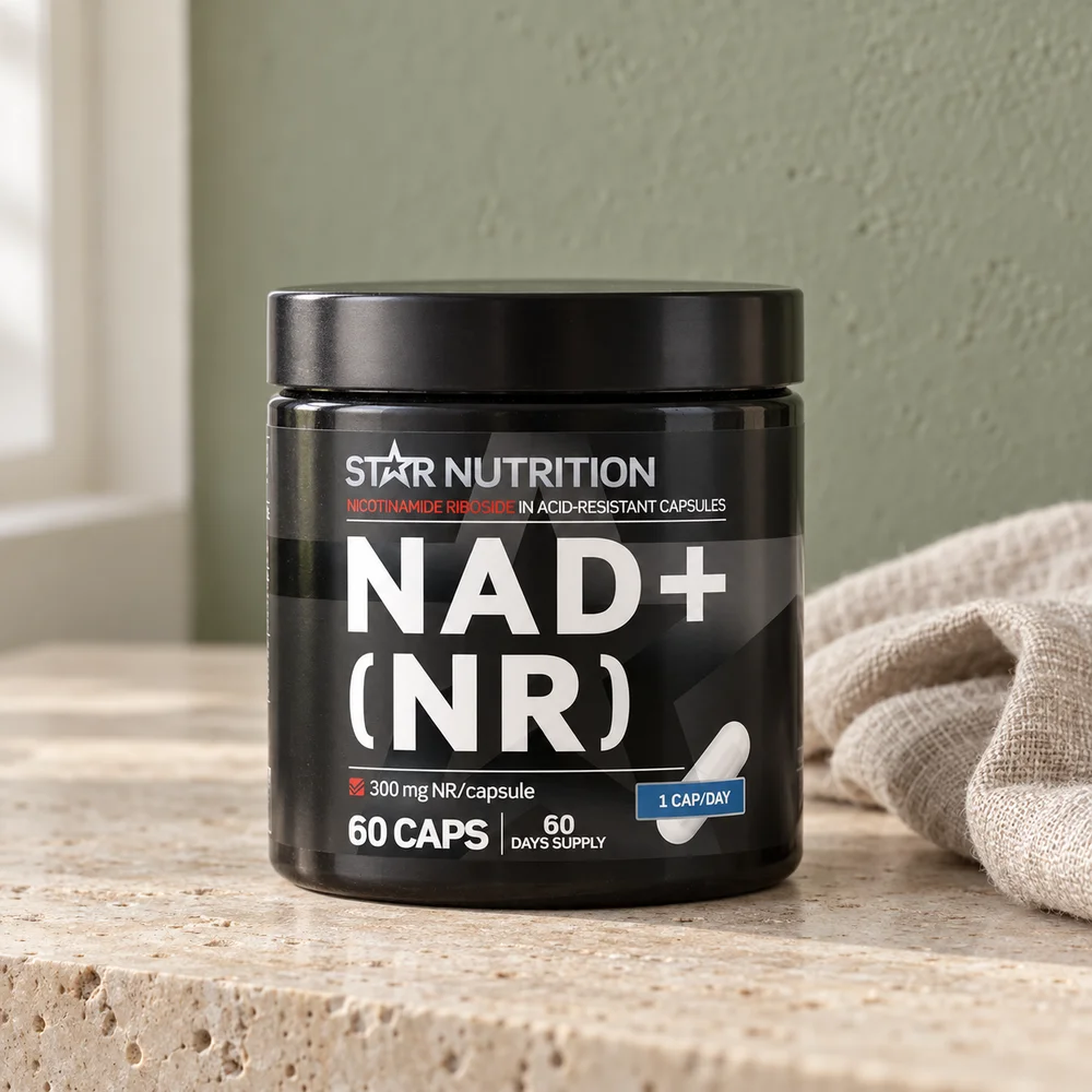Star Nutrition NAD+ (NR), boks med 60 syrebestandige kapsler à 300 mg