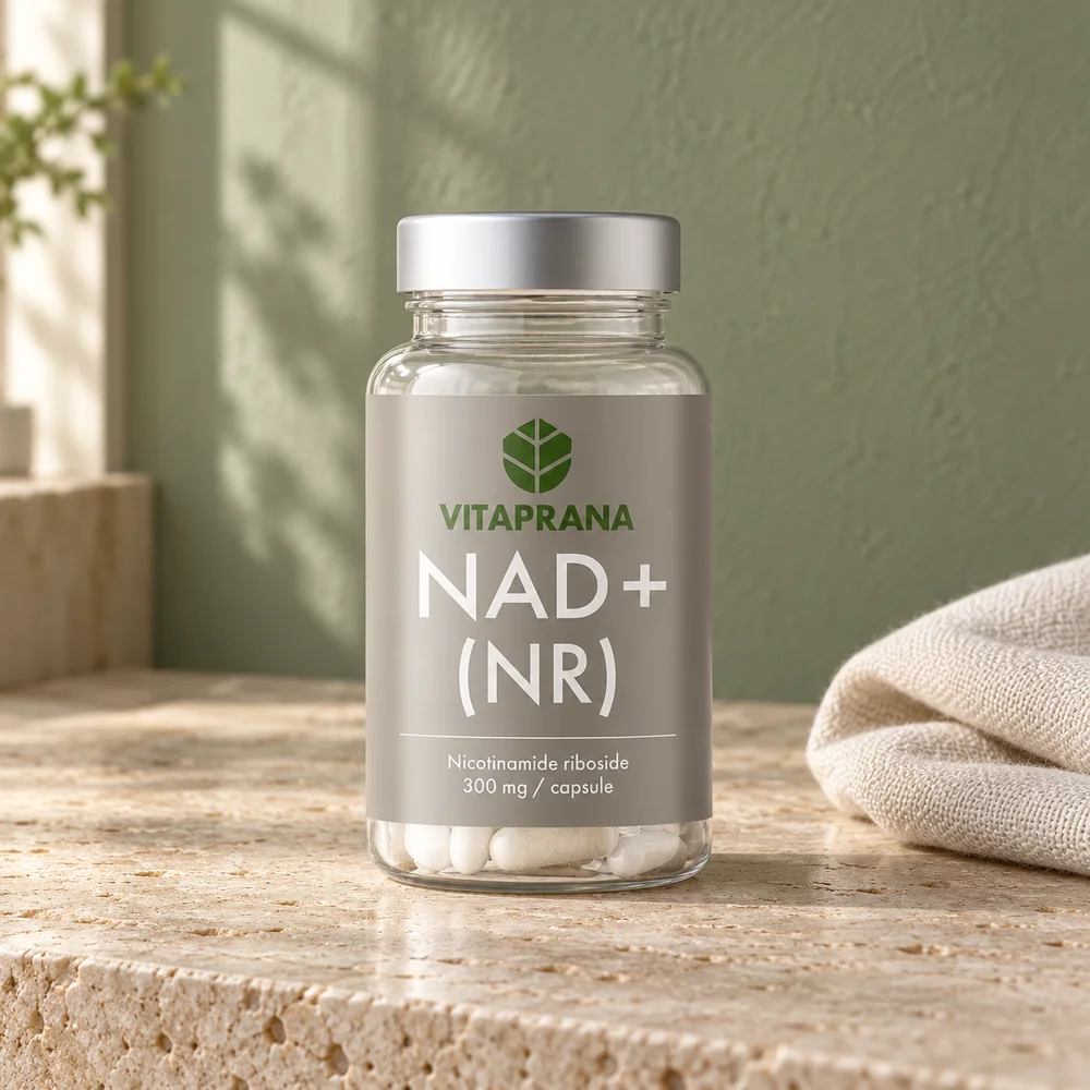 Vitaprana NAD+ (NR), boks med kapsler à 300 mg nikotinamidribosid