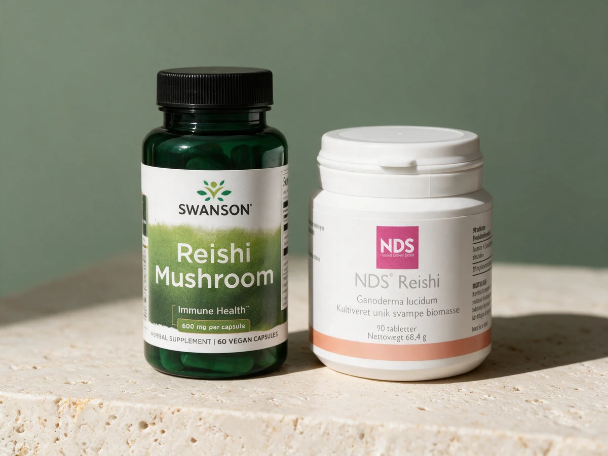 Swanson Reishi Mushroom 600 mg og NDS Reishi