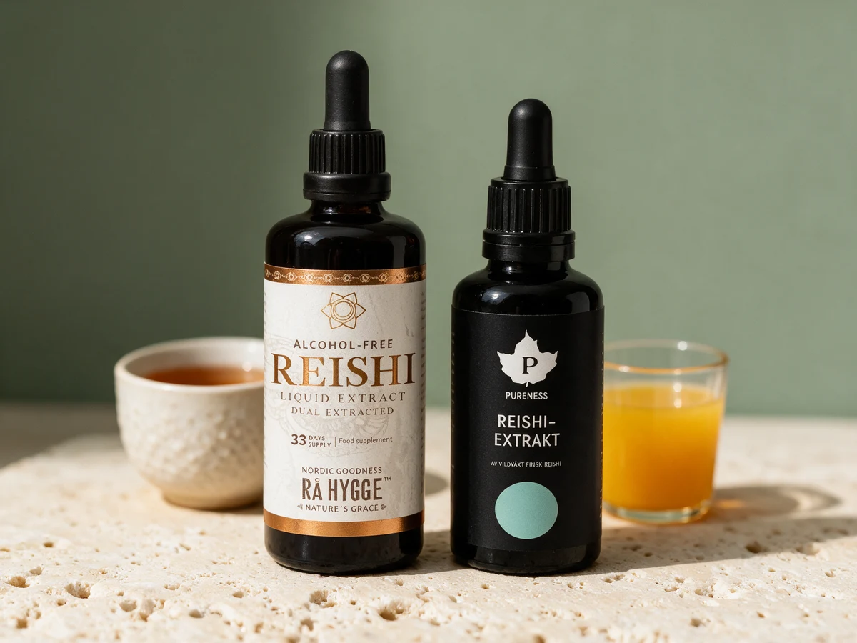 Rå Hygge Alkoholfri Reishi og Pureness Premium Research Reishi
