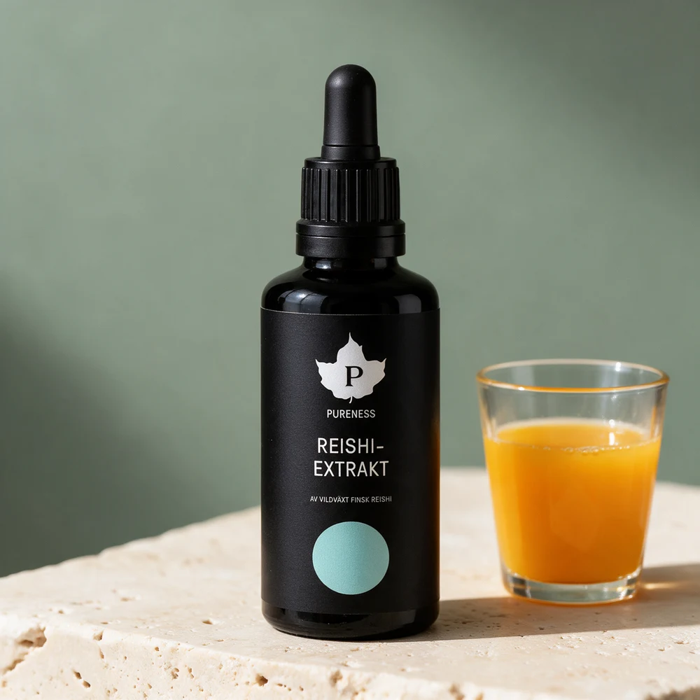 Pureness Premium Research Reishi, 50 ml pipetteflaske med reishiekstrakt