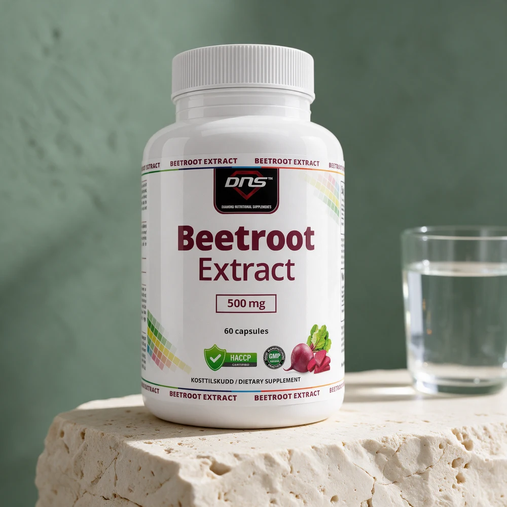DNS Beetroot Extract, boks med 60 kapsler rødbeteekstrakt 10:1