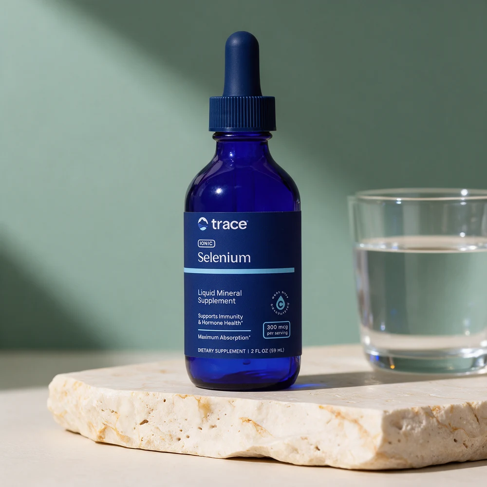 Trace Minerals Liquid Ionic Selenium, flaske med pipette, 300 µg per 25 dråper
