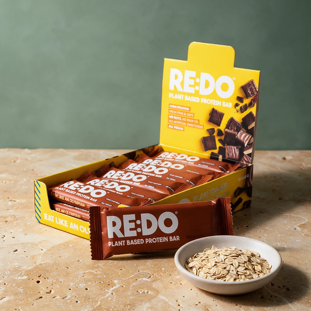 RE:DO Plant Based Protein Bar Chocolate Chock, esken med 18 barer