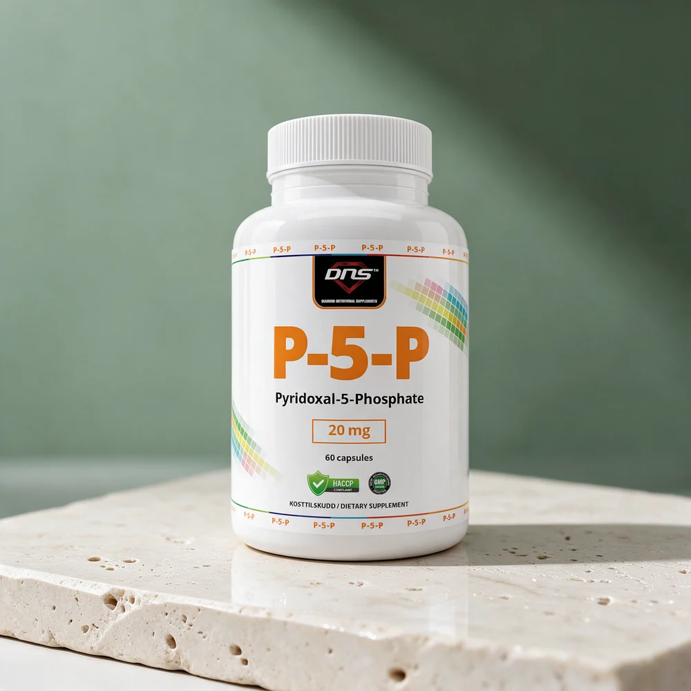DNS P-5-P Vitamin B6, boks med 60 kapsler à 20 mg