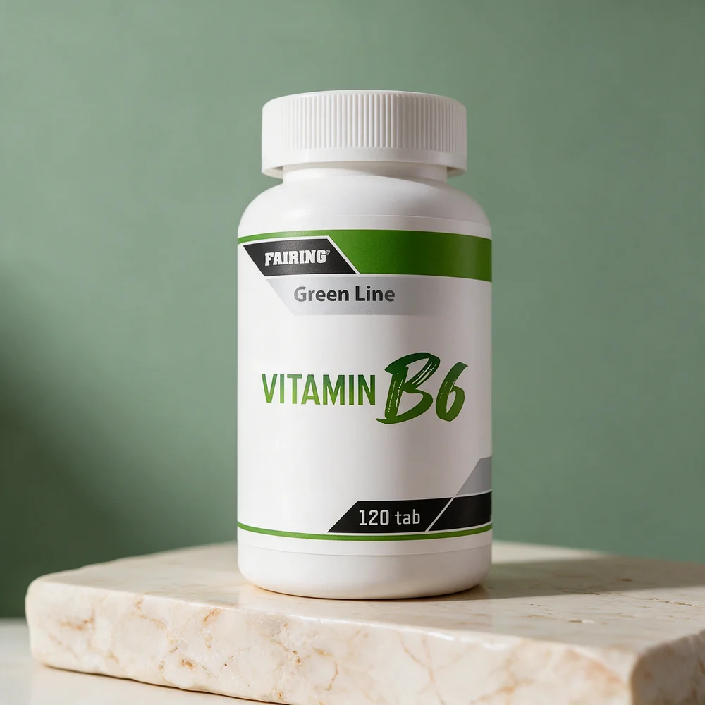 Fairing Vitamin B6, boks merket «120 tab»