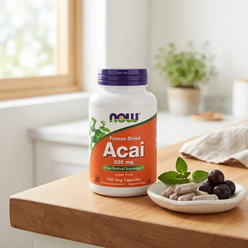 NOW Foods Acai, Freeze-Dried produktbilde