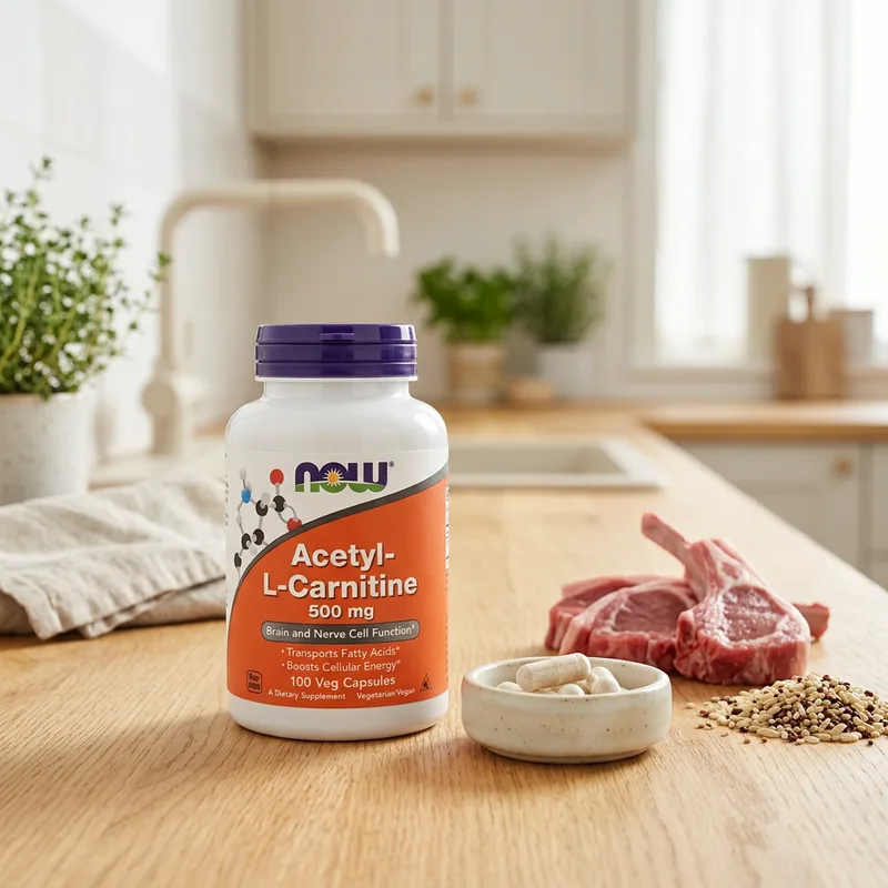 NOW Foods Acetyl-L-Carnitine 500 mg produktbilde