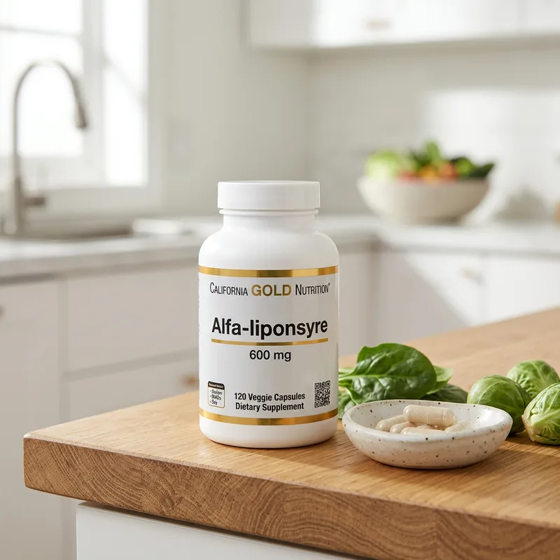 California Gold Nutrition Alfa-liponsyre 600 mg produktbilde