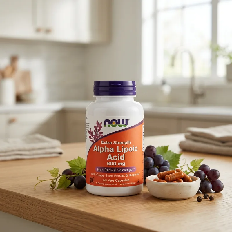 NOW Foods Alfa-liponsyre 600 mg produktbilde