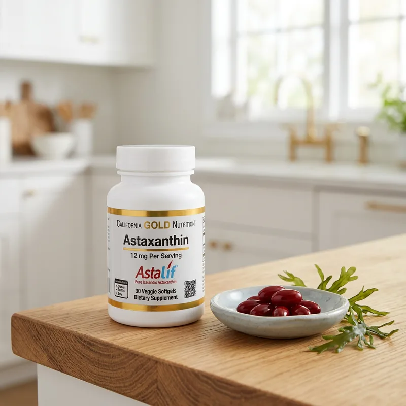 California Gold Nutrition Astaxanthin 12 mg (30 kapsler) produktbilde