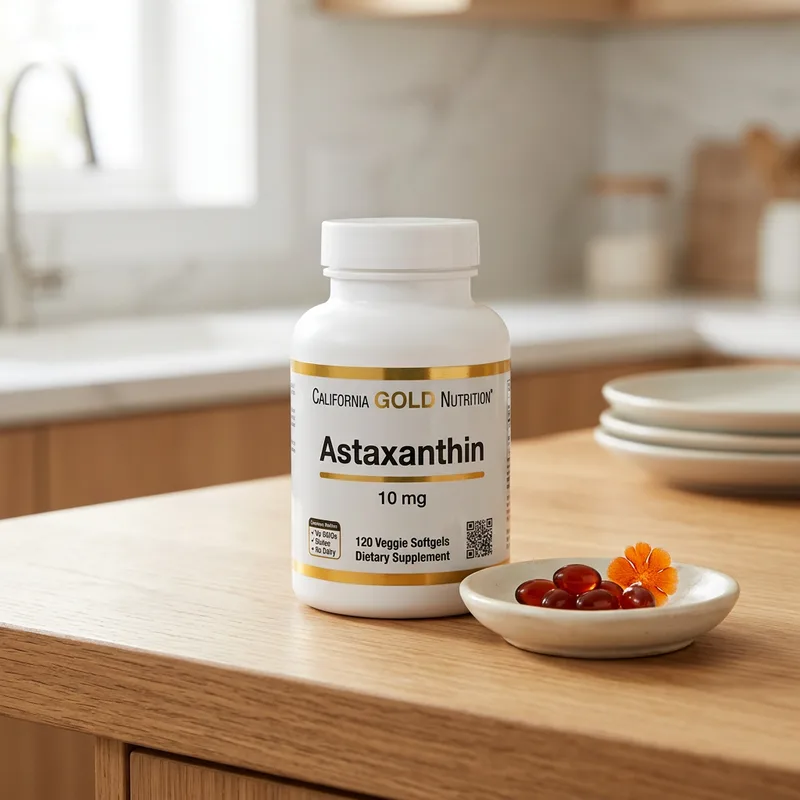 California Gold Nutrition Astaxanthin 10 mg (120 kapsler) produktbilde