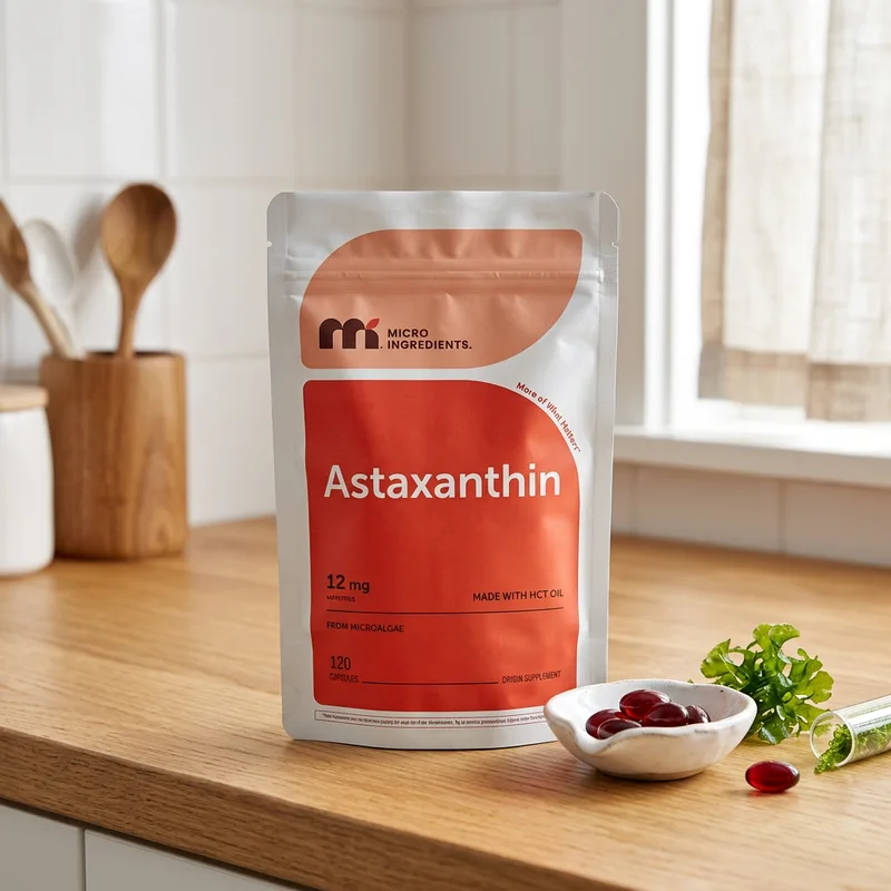 Micro Ingredients Astaxanthin 12 mg (120 kapsler) produktbilde