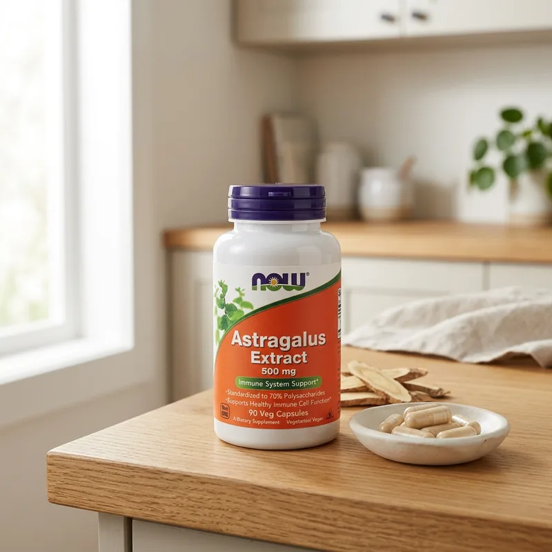 NOW Foods Astragalus Extract 500 mg produktbilde
