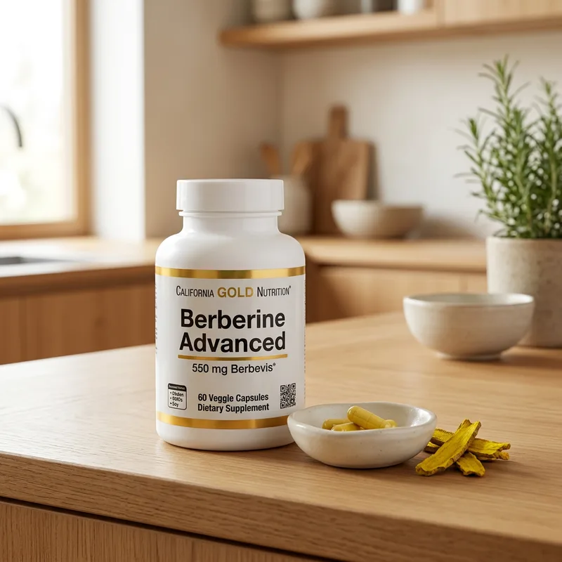 California Gold Nutrition Berberine Advanced (Berbevis Phyto produktbilde