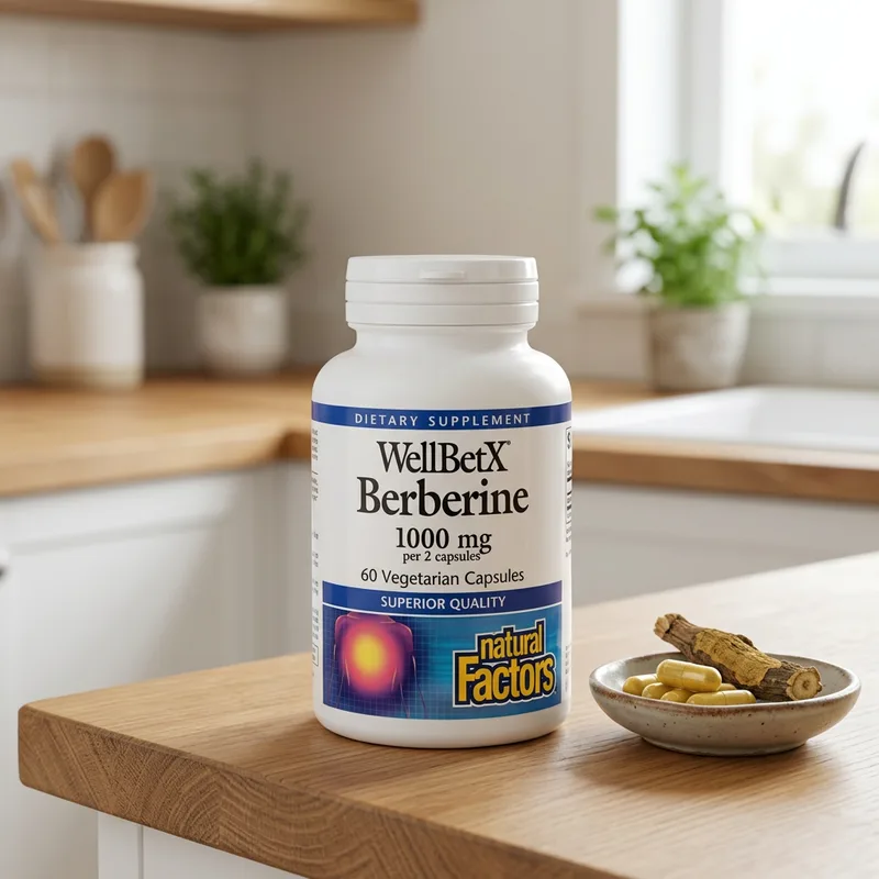 Natural Factors WellBetX Berberine 500 mg (60 kapsler) produktbilde
