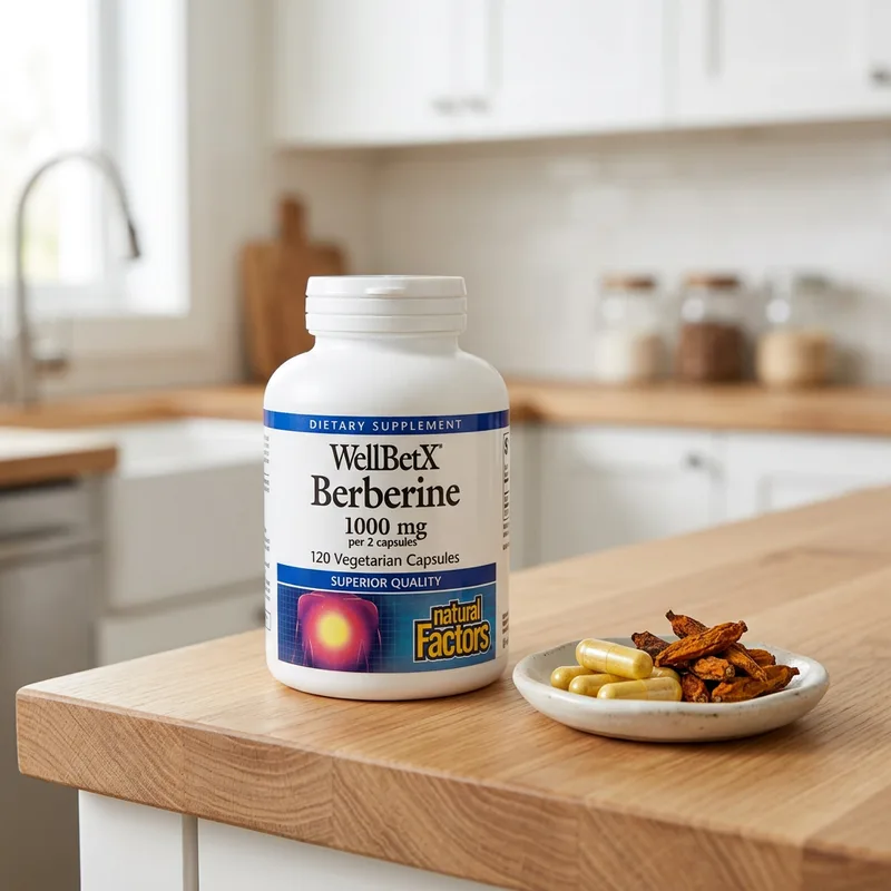 Natural Factors WellBetX Berberine (120 kapsler) produktbilde