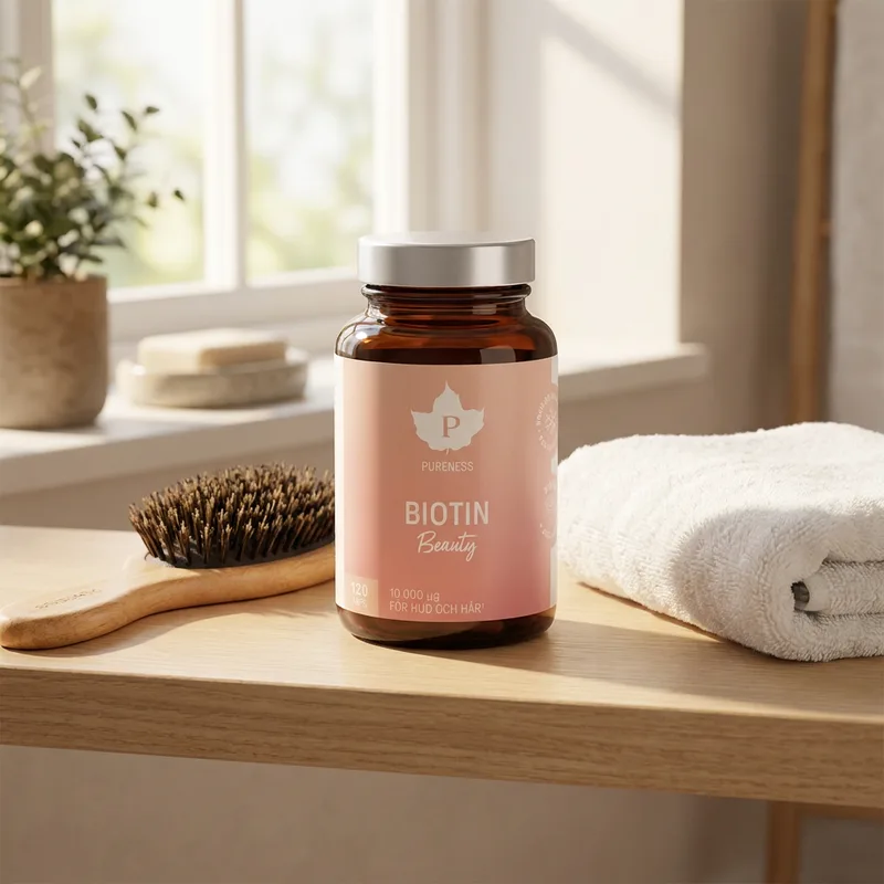 Pureness Biotin Beauty 120 kapsler i hverdagsmiljø