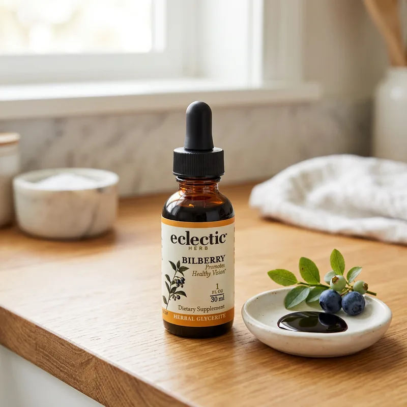 Eclectic Herb Bilberry Extract, flytende produktbilde