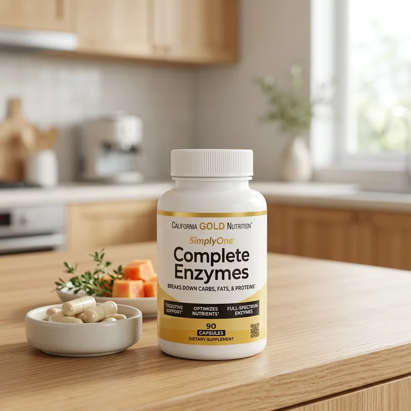 California Gold Nutrition SimplyOne Complete Enzymes produktbilde