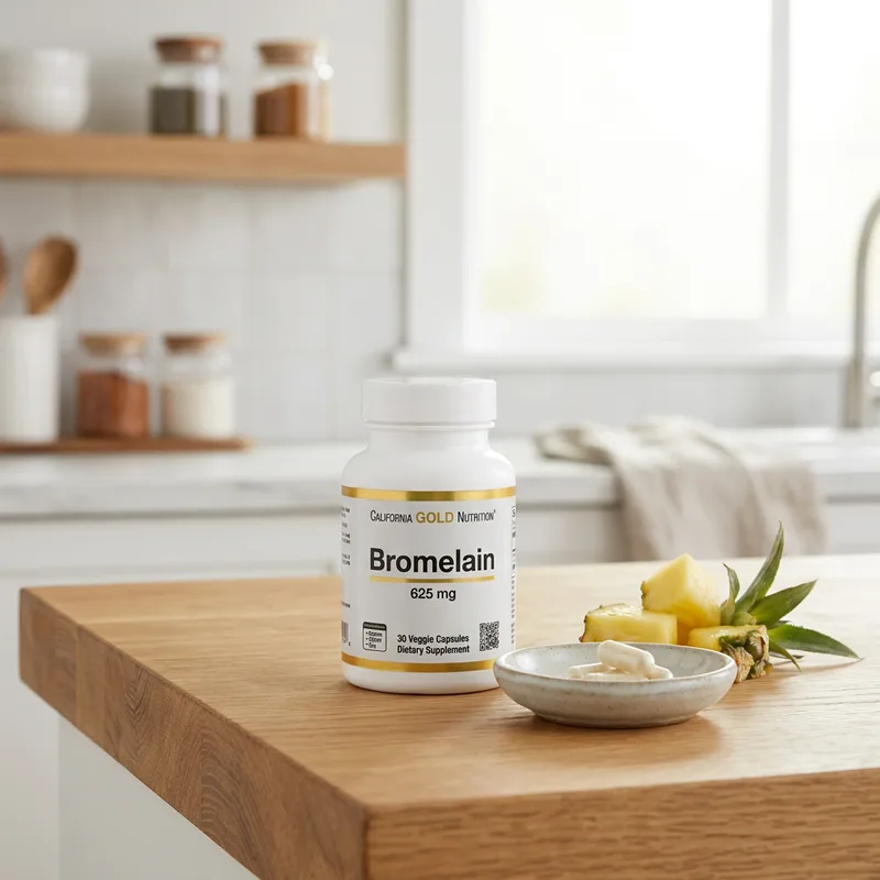 California Gold Nutrition Bromelain 625 mg produktbilde