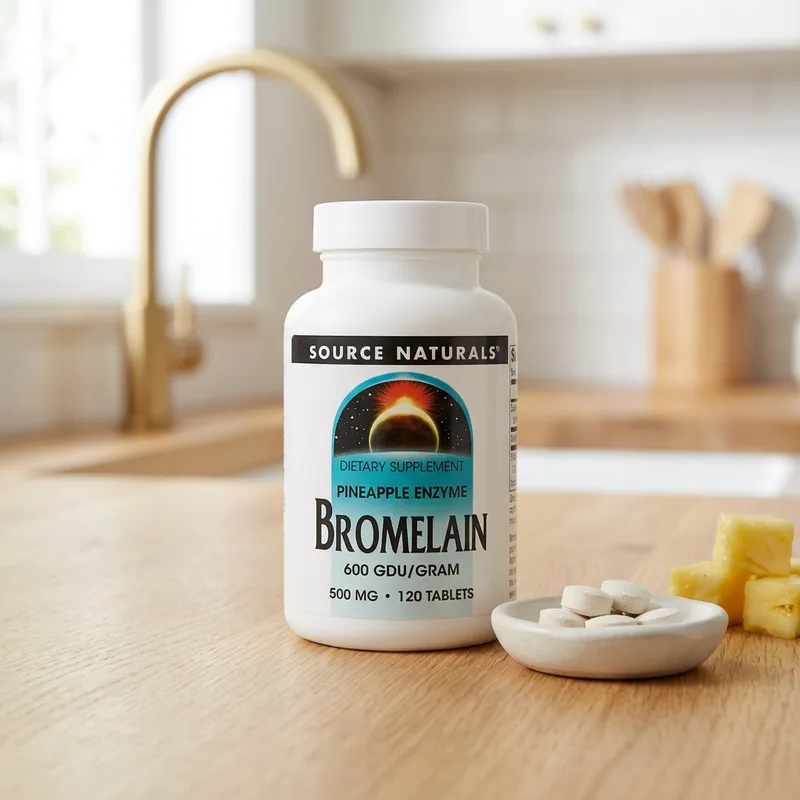 Source Naturals Bromelain 600 GDU/g produktbilde