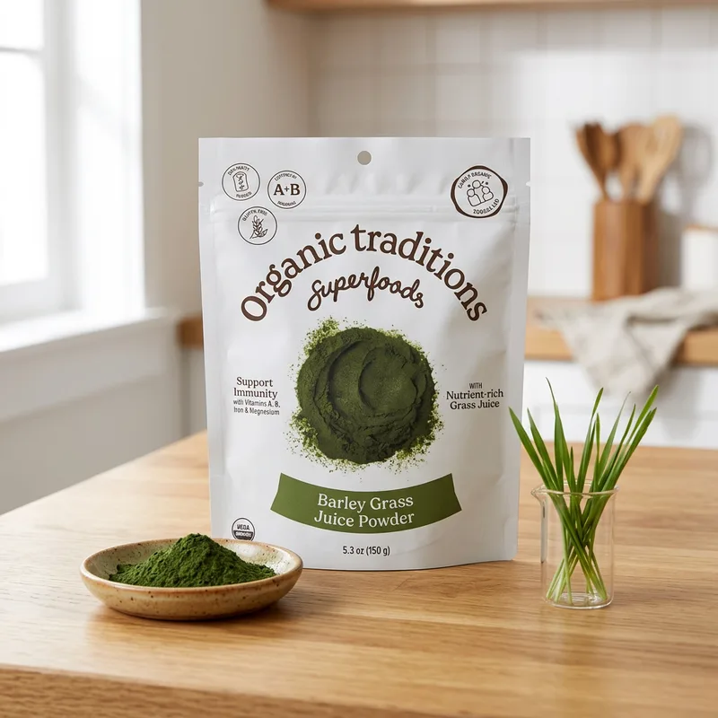 Organic Traditions Bygggress Juicepulver produktbilde